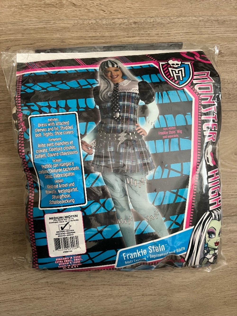 MONSTER HIGH COSTUME, Frankie Stein, Medium